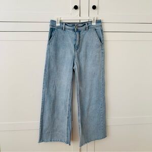Karl Marc John High Waist Straight Crop Wide Leg Jeans Size 28
